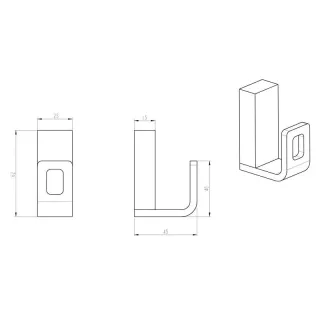 Крючок Boheme Q 10946-GM оружейная сталь